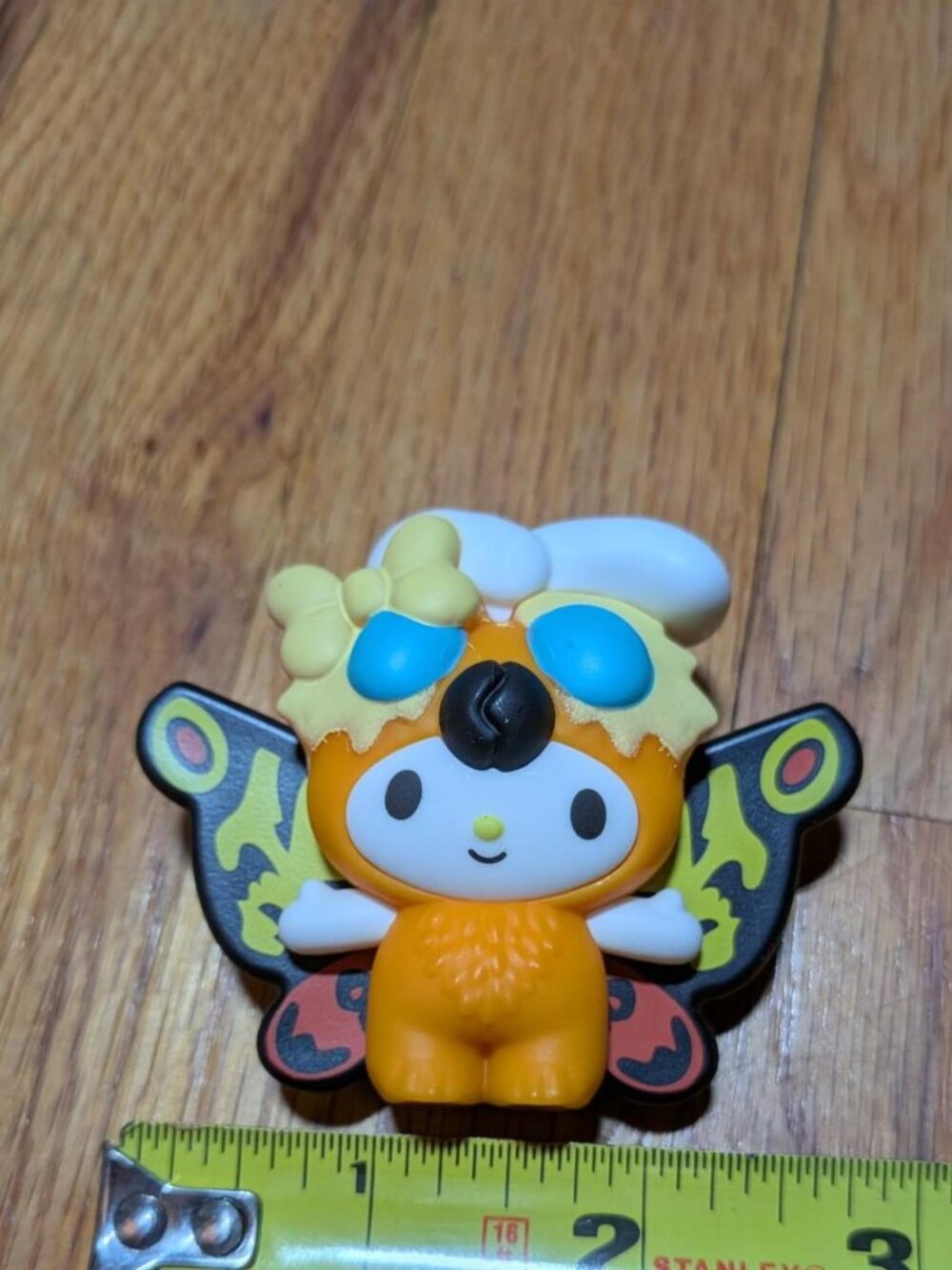 Sanrio My Melody Butterfly Pin with Blue Eyes Black Yellow Wings